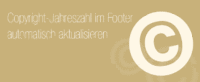 Copyright Jahreszahl im Footer automatisch aktualisieren