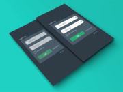 Flat Login Form PSD