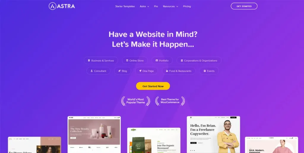 Astra ist ein minimalistisches WordPress-Theme