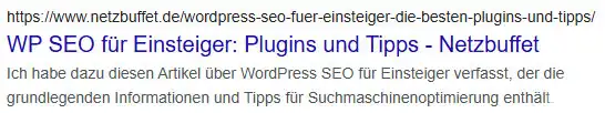 Meta-Beschreibung optimieren